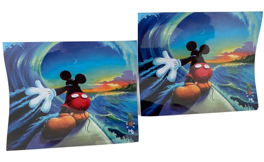 MICKEY MOUSE Surfing SET STICKER Hawaii MICKEY MOUSE Surf STICKER MICKY BOGO