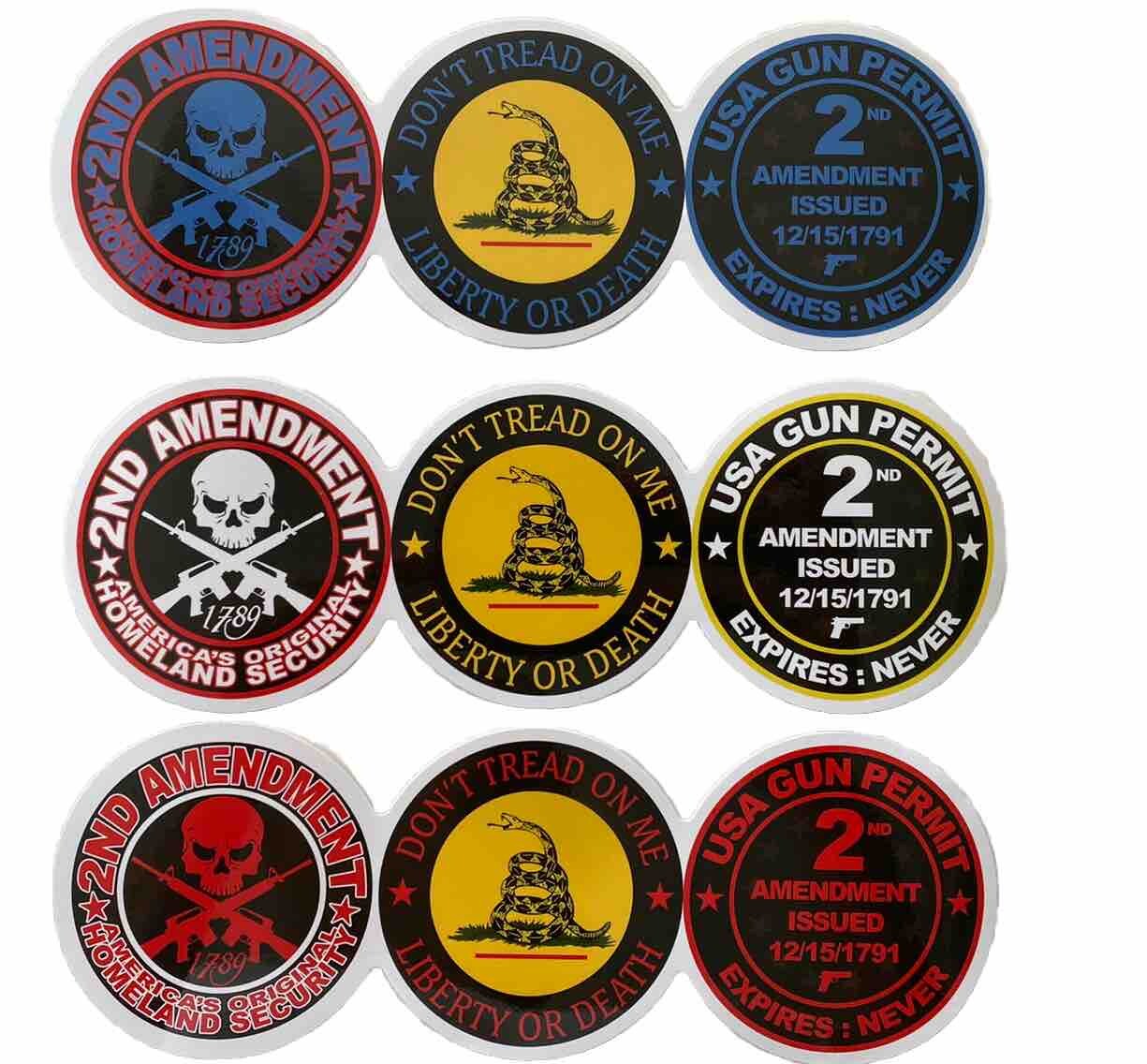Gun Decals Don’t Tread On Me Stickers M&P Sig Sauer Ruger Glock Colt S&W 3 Set!