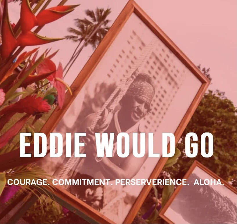 Eddie Would Go STICKER Big Wave Invitational Hawaii 2010 Quiksilver Surf Sticker