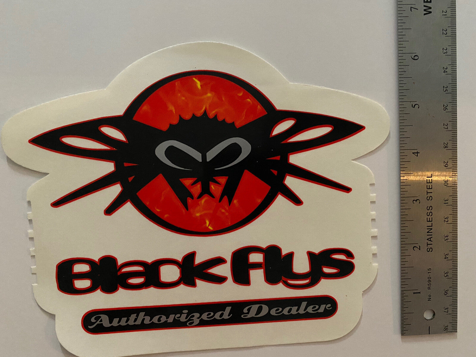 BLACK FLYS STICKER Original 1990’s Vintage Surf Sticker Flip Volcom Santa Cruz