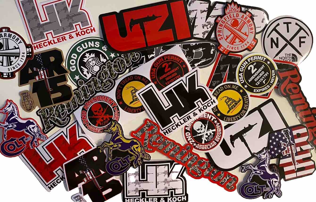 Gun Sticker Lot Of 16 Remington Gun Stickers Sigsauer Glock Decal Keltec 2nd Ad