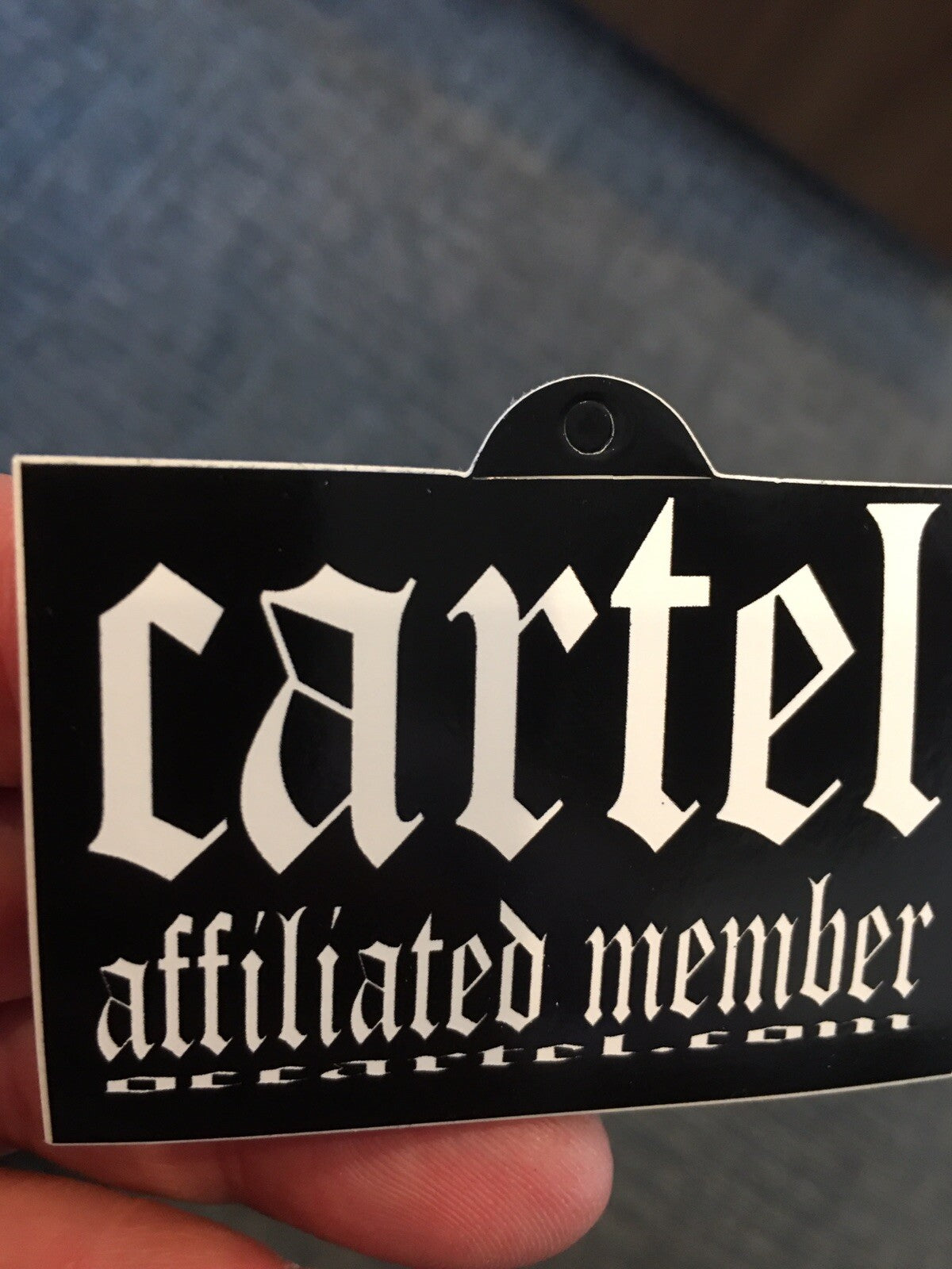 Cartel Sticker Affiliated Skate NARCOS Metal Punk RIOT Gamer Ninja GUN TRUMP WAR