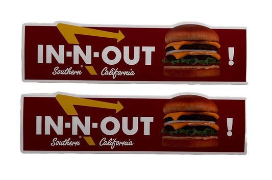 BURGER STICKER Set Of Shake Shack Burgers Stickers Fast Food Decals OC Canes