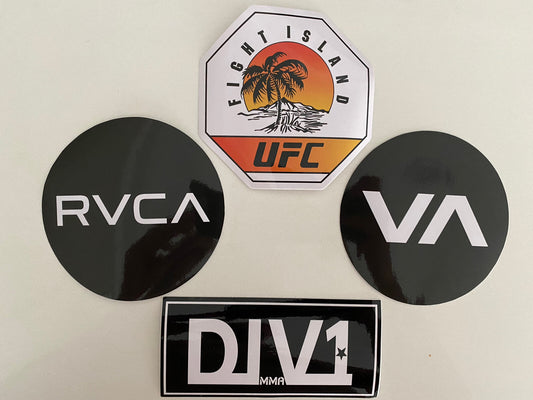 UFC STICKER SET UFC MMA Sticker RVCA MMA DIV1 Bellator Connor Gaethje Kahbib