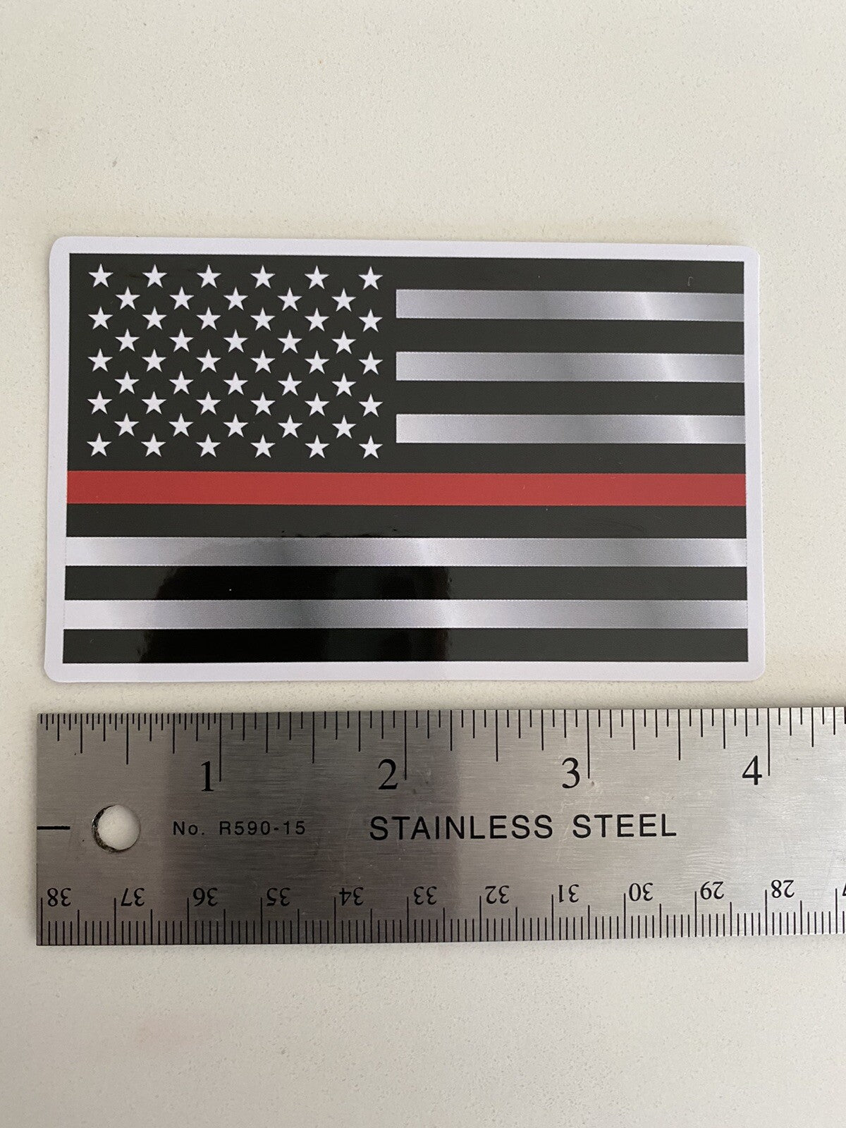 American Flag Thin Red Line USA Flag FIREFIGHTER STICKER FIRE DEPT DECAL BOGO 88
