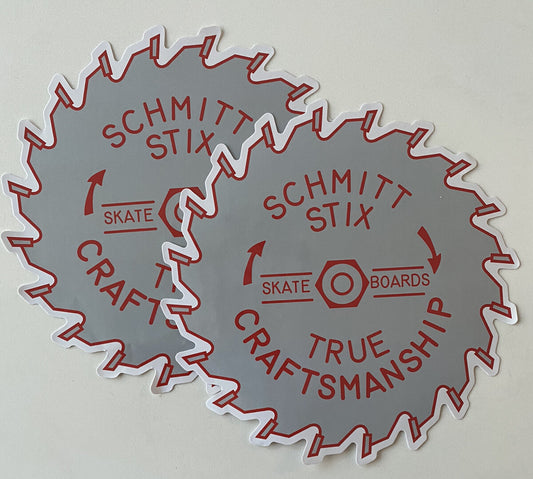 SCHMITT STIX STICKER  XL 8” VINTAGE SKATEBOARD DECAL “BOGO” Powell Girl