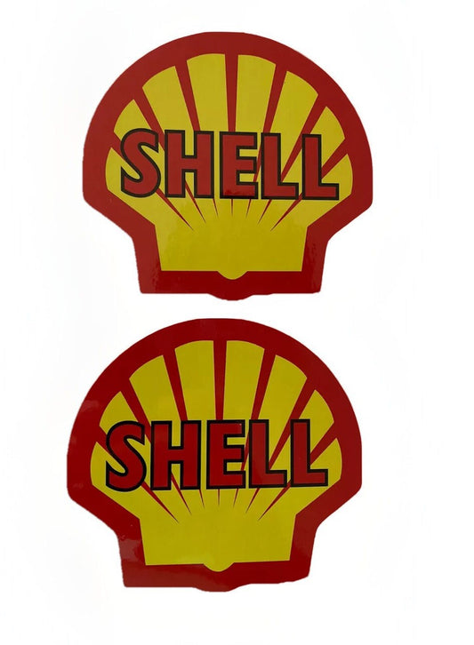 SHELL GAS Station STICKER SHELL VINTAGE STICKERS SHELL GAS DECALS BOGO 4” 76 Gas