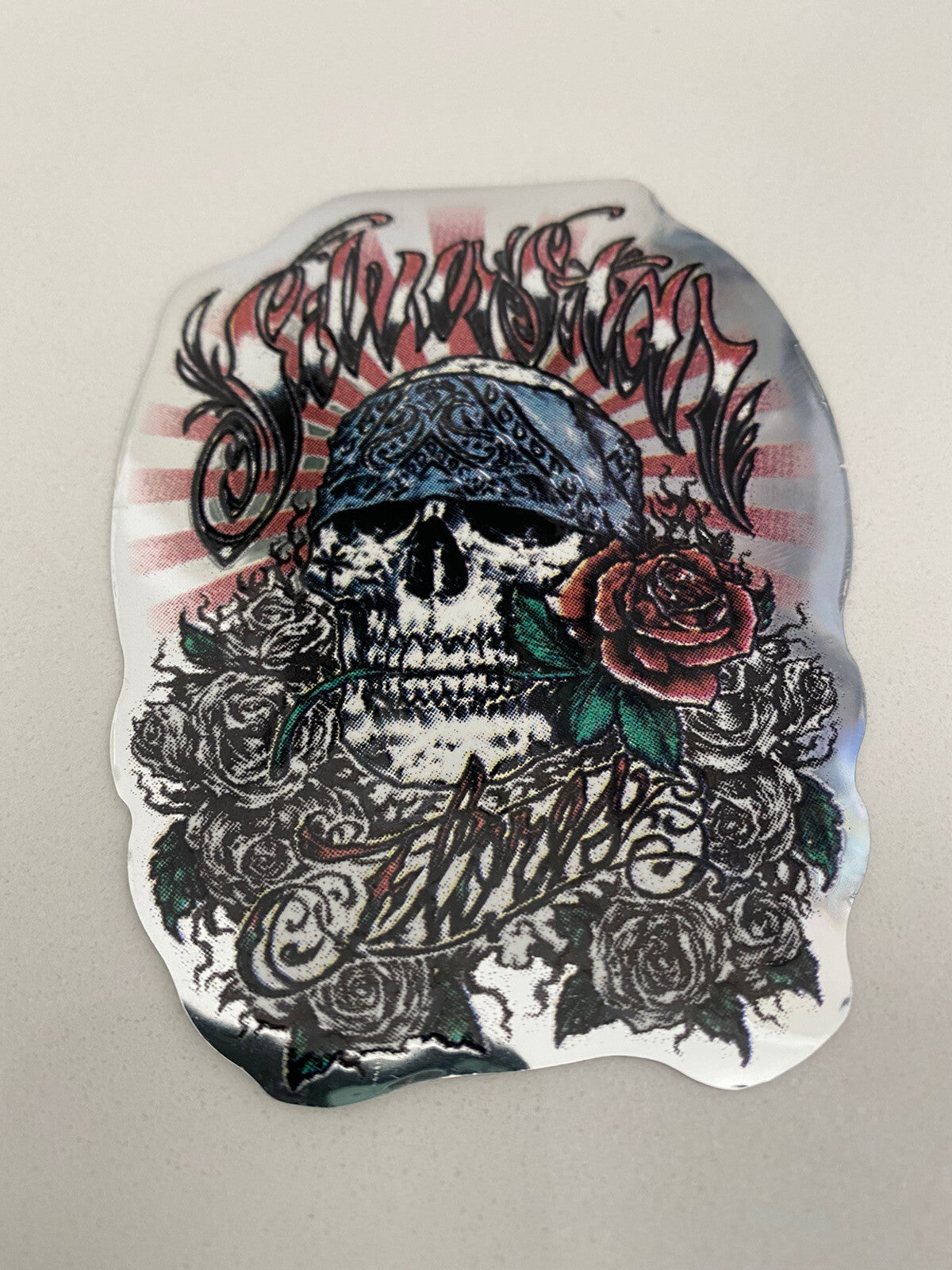 VINTAGE Sticker Lot SULLEN STICKER Silverstar Sticker TATTOO ART Skull STICKER