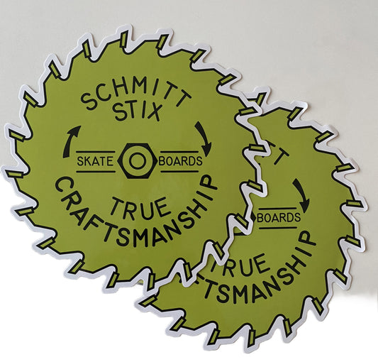 SCHMITT STIX XL 8” VINTAGE SKATEBOARD STICKERS Huf OBEY PLAN B Toy Machine RVCA