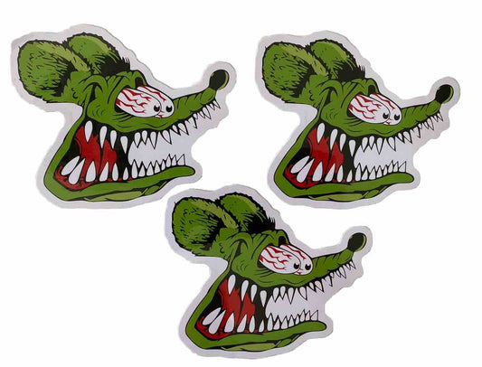 RAT FINK STICKER Lot 3 Lost Volcom RVCA T&C  NASCAR Decal Truck Moto Rockabilly