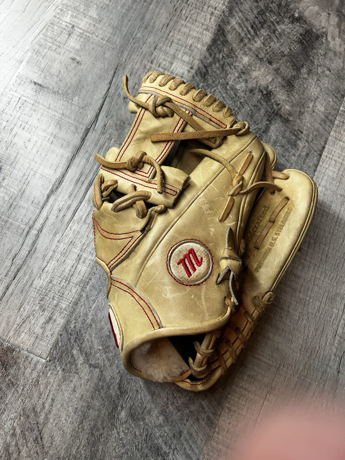 Marucci HTG baseball glove 11.25 MFGFS11251 Infield Rt Hander Gold Camel Red MLB