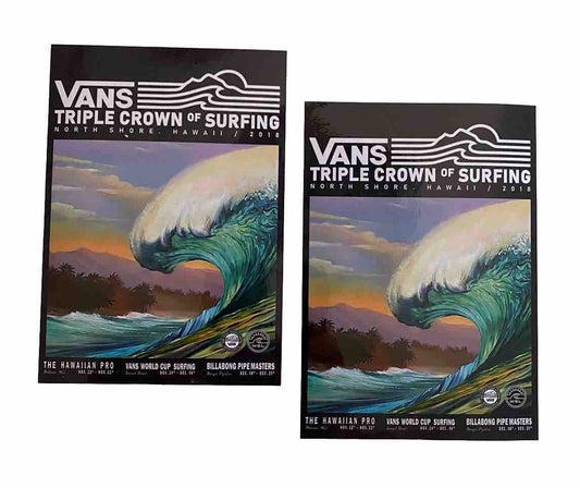 VANS STICKER  Vans Pipe Masters WSL Pipeline Lexus Surf Sticker Rip Curl Volcom