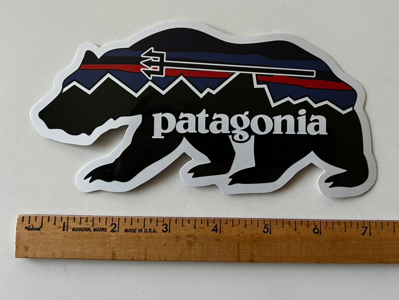 PATAGONIA STICKER XL 7” Bear Decal Park Camping North face Shimano Surf Snow
