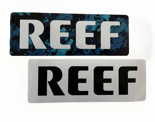 REEF STICKERS XL 9” TEAM Decal North face Oakley VOLCOM STONE Surfing Rvca