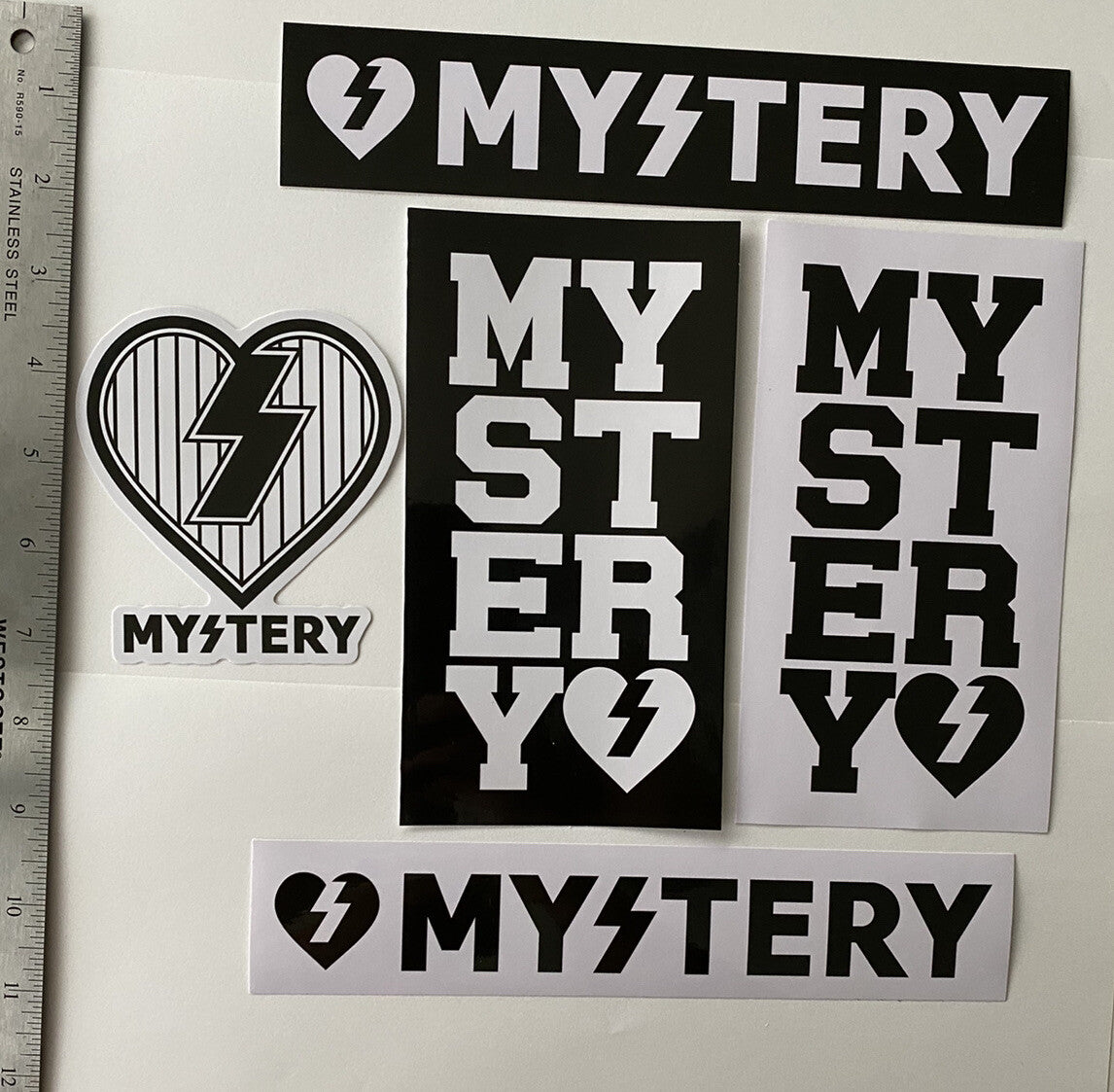 MYSTERY Skateboards Sticker Set Mystery Sticker Vintage Skateboard Sticker Lot