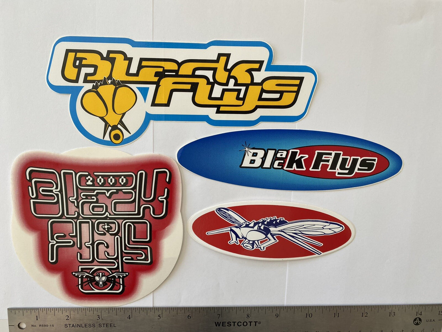 BLACK FLYS STICKER Pack 90’s Vintage Surf Sticker Snoop Dogg Sublime Quik Lost 1