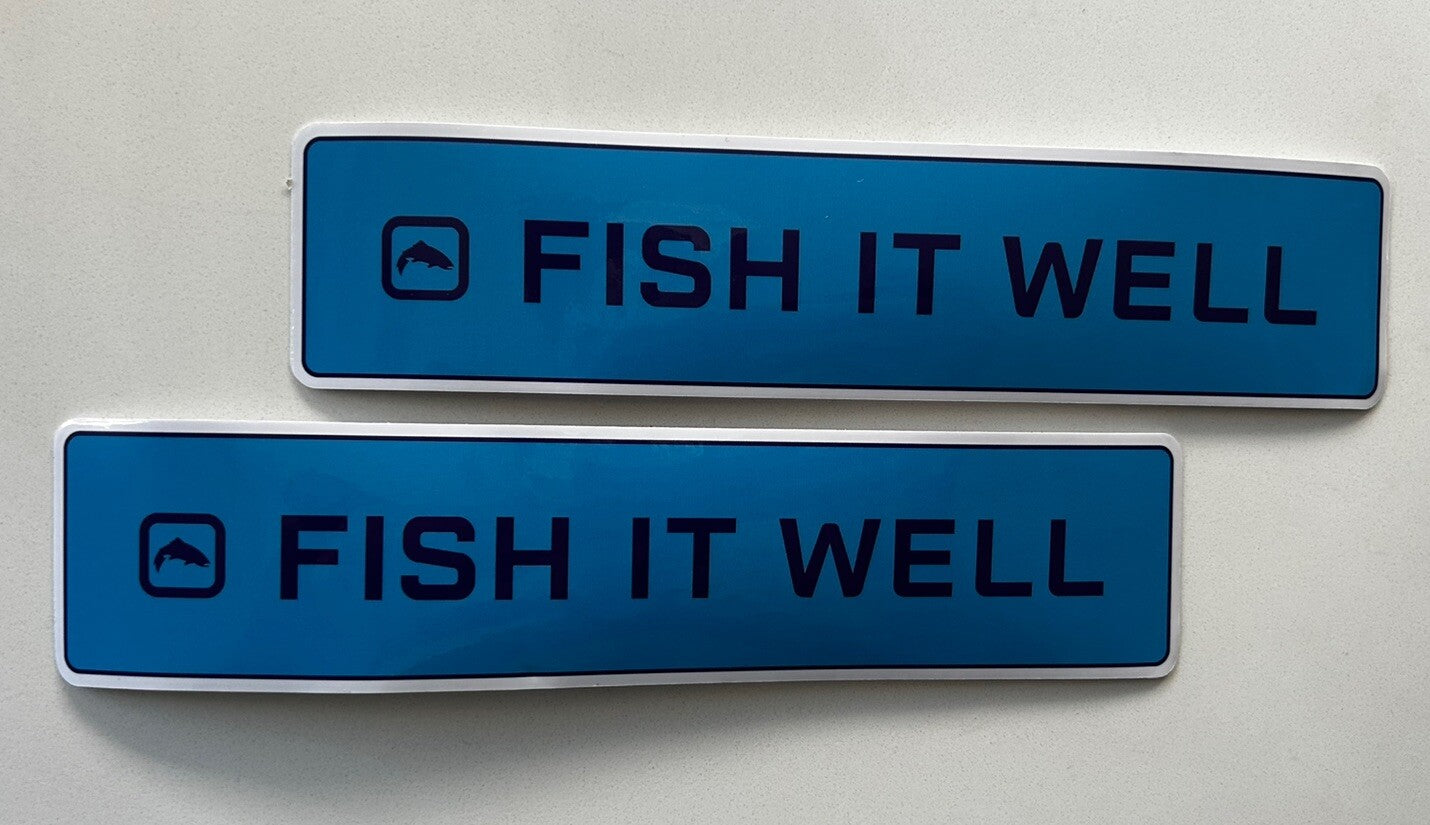 FISH IT WELL FISHING Stickers SIMMS PENN Daiwa Reels Shimano PELAGIC Aftco Orvis