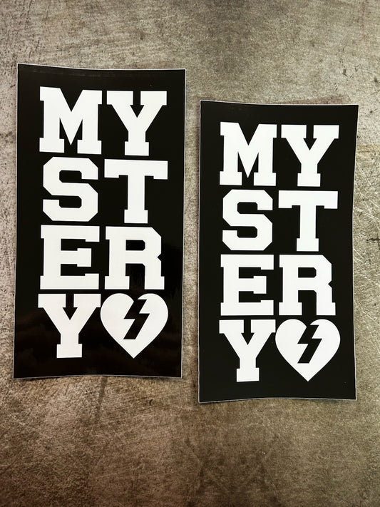 MYSTERY Skateboards Stickers XL Mystery Sticker Vintage Skateboard Sticker Real