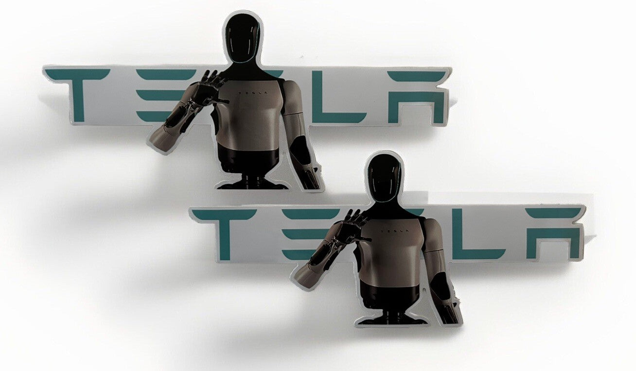 Robot Tesla Stickers 9” Optimus Sticker Tesla Bot Stickers Cybertruck SpaceX Joe