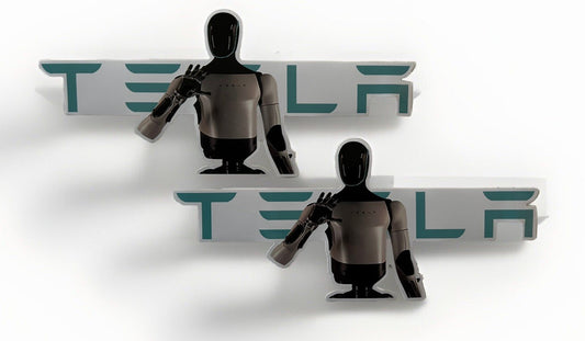 Robot Tesla Stickers 9” Optimus Sticker Tesla Bot Stickers Cybertruck SpaceX Joe
