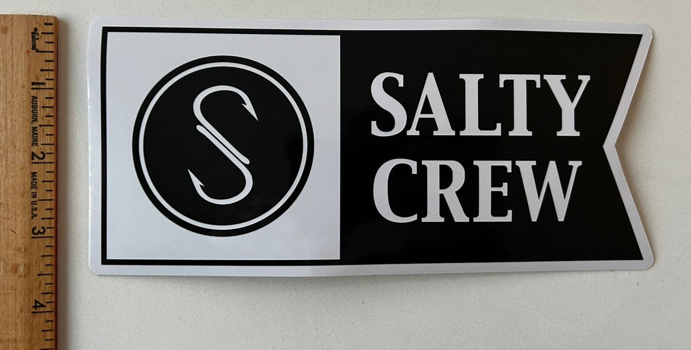 SALTY CREW STICKERS 8” XL Size Team SIMMS Volcom Daiwa Shimano Patagonia Aftco
