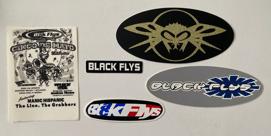 BLACK FLYS STICKERS Band Sticker Vans Sublime Mayhem T&C Lost Misfits RVCA Bones