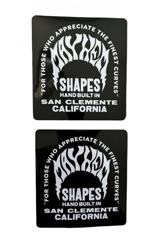 MAYHEM SURFBOARDS STICKER 2 LOST SURFBOARDS Slater Futures Volcom Stone Fcs