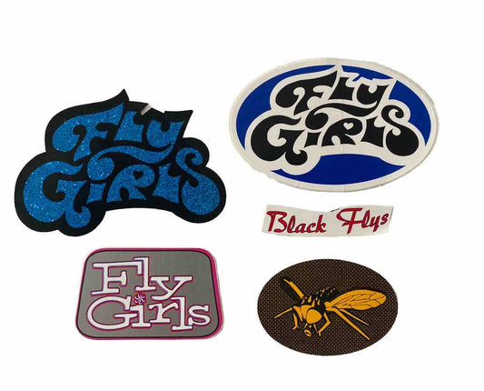 BLACK FLYS STICKERS Band Sticker Vans Sublime Mayhem Lost FLYGIRLS Chromehearts