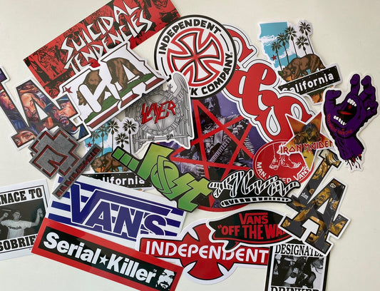SKATEBOARD STICKER Lot Of 12 Surf Lot Moto Rip Curl Volcom Vans Billabong