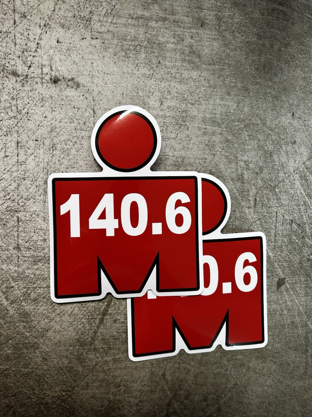 Ironman Sticker XL Set Of 2 Ironman 140.6 Running Stickers Cycling Swimming Race