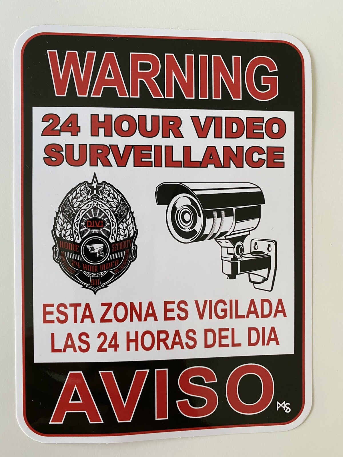 SECURITY STICKER LOT AVISO NO TRESPASSING STICKER VIDEO CAMERA STICKER SECURITY