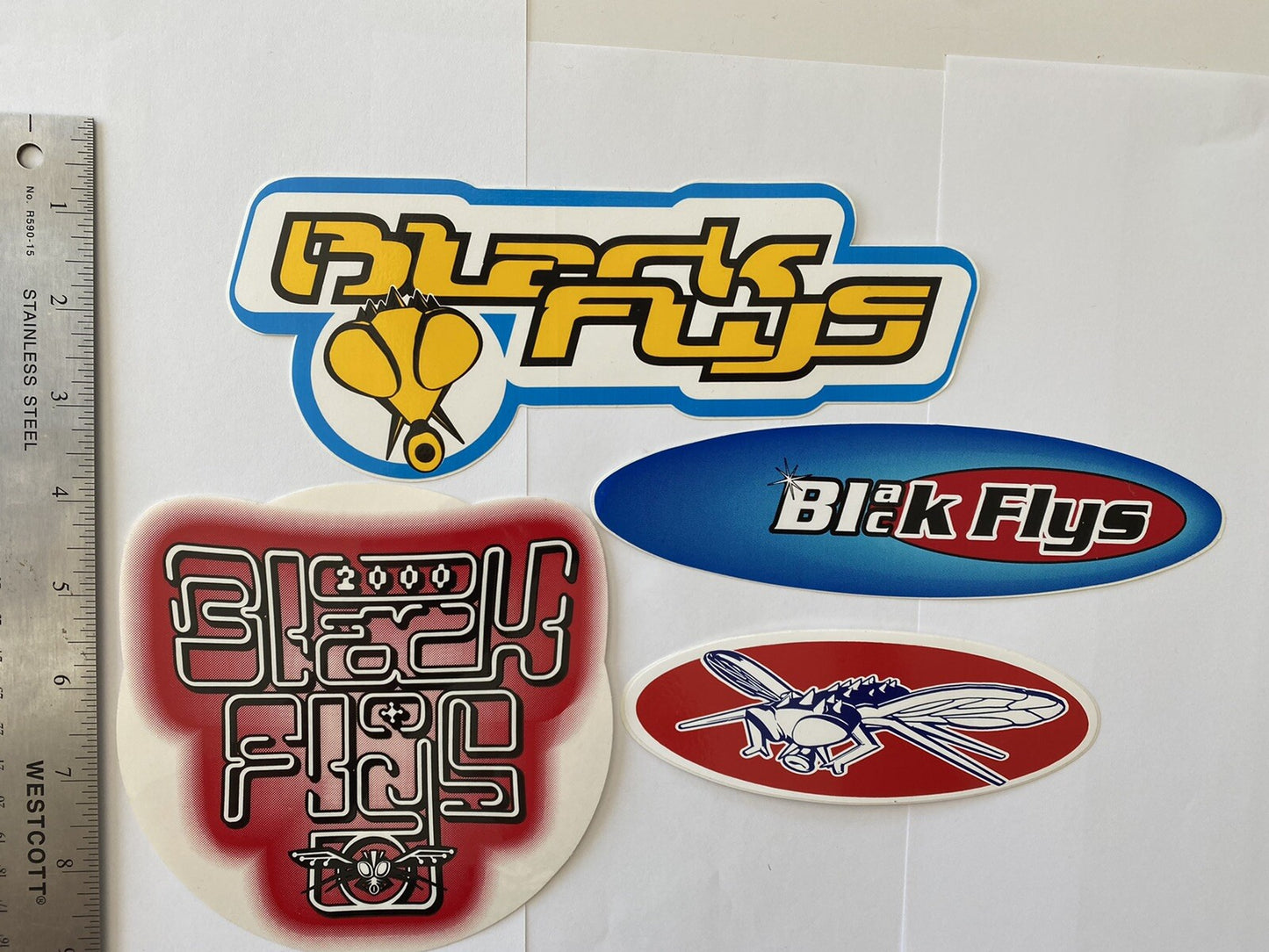 BLACK FLYS STICKER Pack 90’s Vintage Surf Sticker Snoop Dogg Sublime Quik Lost 1