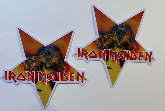 Iron Maiden Sticker Sticker Eddie Skull Sticker Metallica Slayer Arch Enemy BOGO