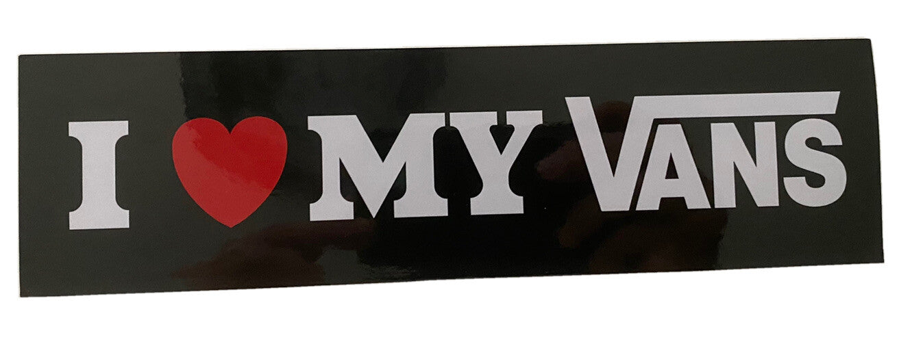 VANS STICKER 9” I Love My Vans STICKER VINTAGE Sticker VANS Shoes RVCA Ufc Skate