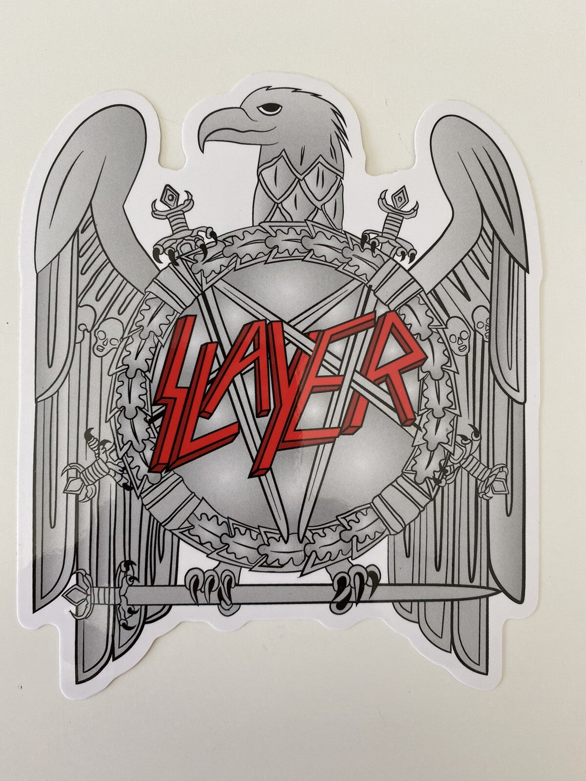 SLAYER STICKER METAL BAND STICKERS SET OF 9 Large STICKERS PUNK ALTERNATIVE ROCK