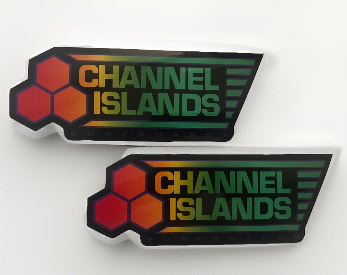 CHANNEL ISLANDS SURFBOARD STICKER SET Vintage Surf STICKER FCS 2 Volcom