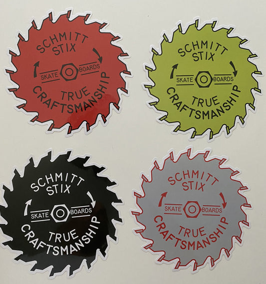 SCHMITT STIX STICKER  XL 8” Set Of 4 Powell Sims Baker Vision World Industries 1