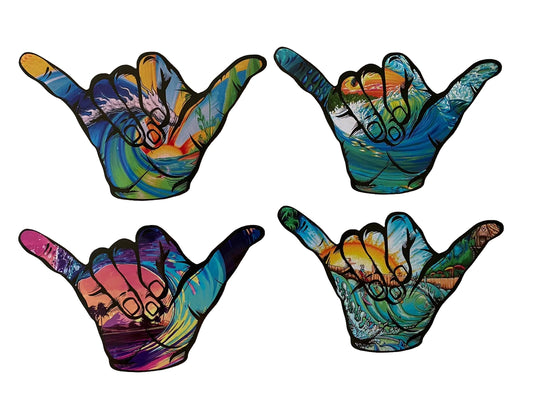 HANG LOOSE Sticker Set T&C Rip Curl Eddie Would Go Sex Wax Vans Volcom Vissla LA
