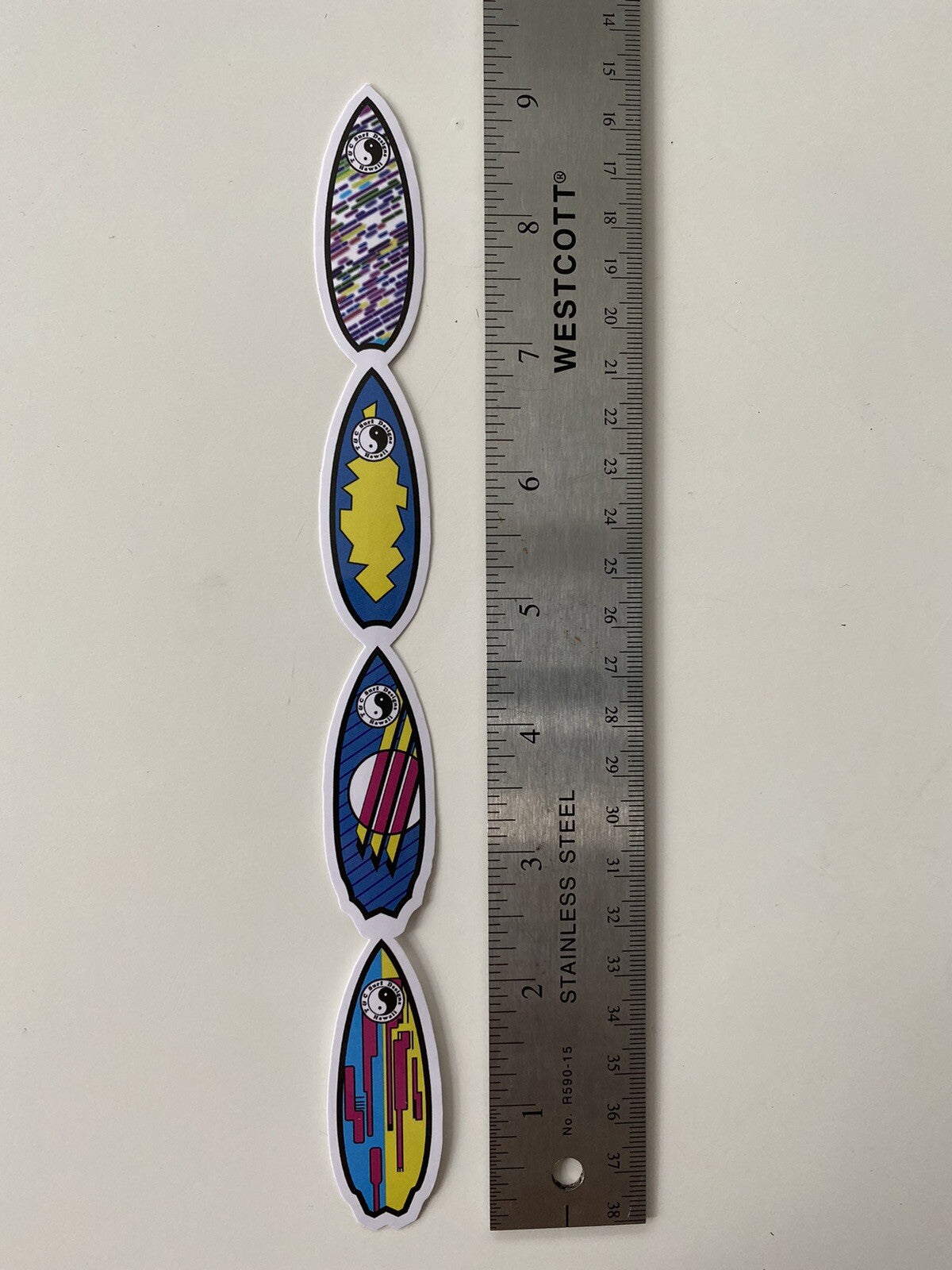 Town Country Surfboards STICKER T&C STICKER  Set Of 2 Volcom Rip Curl Vans