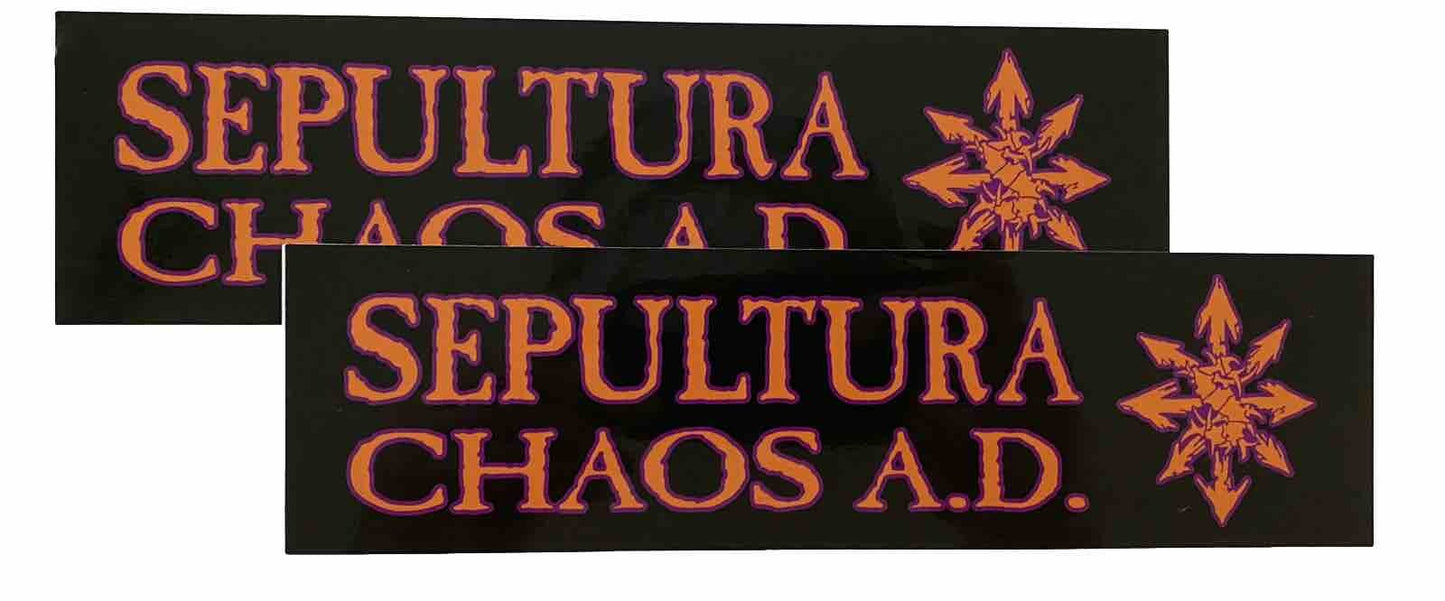 SEPULTURA STICKER SET SLAYER MAYHEM ROCK DECAL MUSIC DECALS METALLICA BRAZIL FCS