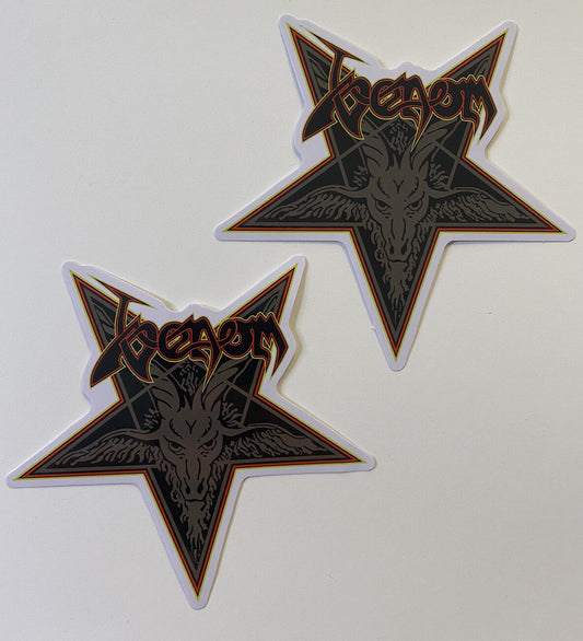 VENOM STICKER BLACK METAL STICKER GORGORTH SLAYER MAYHEM PENTAGRAM 666