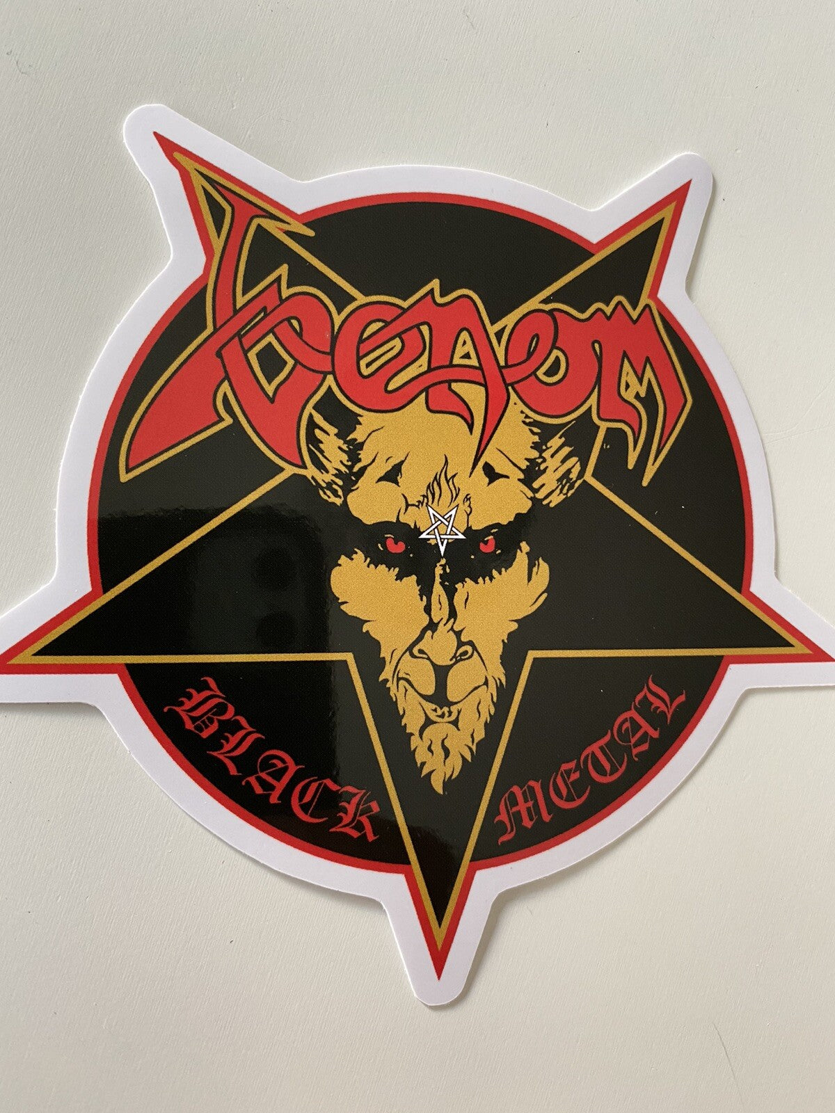 VENOM STICKER BLACK METAL STICKER BEHEMOTH SLAYER MAYHEM PENTAGRAM