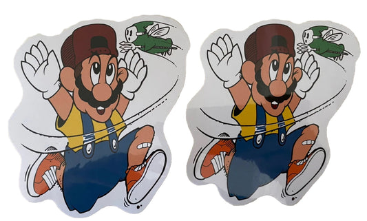 Blind SKATEBOARDS  STICKER Mario VINTAGE SKATEBOARD STICKER  World Industries