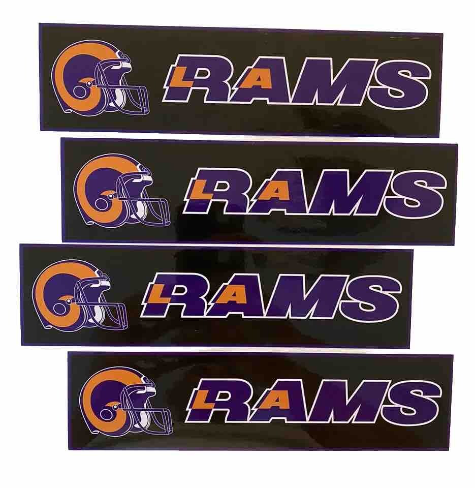 RAMS FOOTBALL STICKER 80’s LA RAMS FOOTBALL NFL STICKERS Vintage NFL Collectors