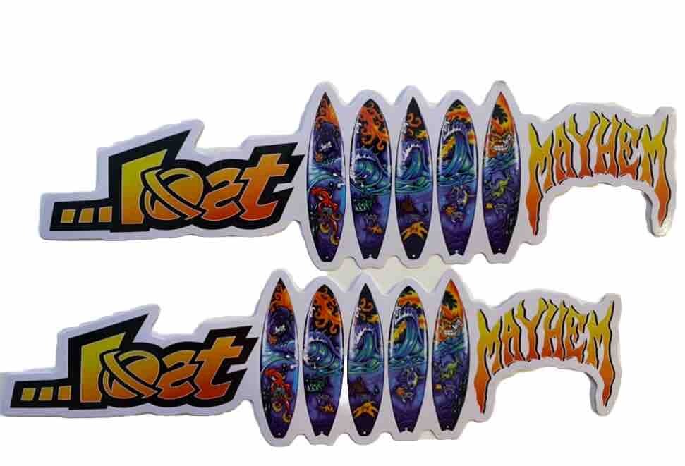 Quiksilver Eddie Would Go STICKER Big Wave Mayhem lost Sticker T&C RVCA