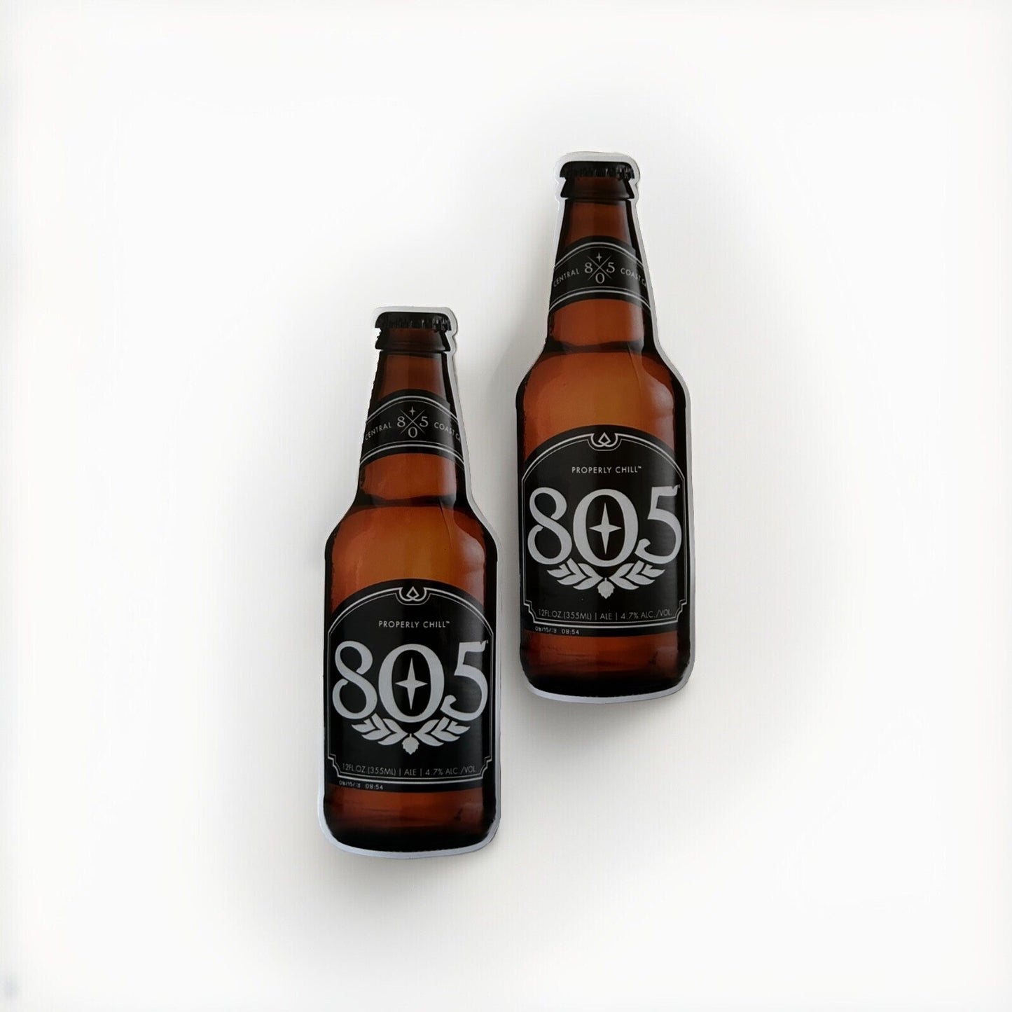 805 Beer Bottle Stickers 7” Lifesized  VANS Volcom Skateboarding Lost Motox