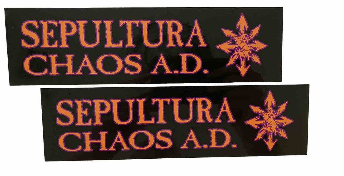 SEPULTURA STICKER SET SLAYER MAYHEM ROCK DECAL MUSIC DECALS METALLICA BRAZIL FCS