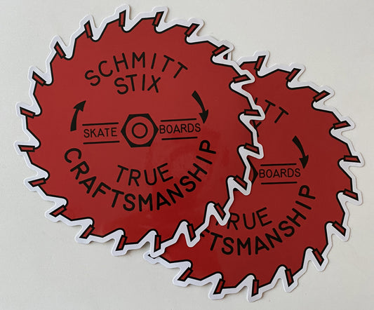 SCHMITT STIX STICKER  XL 8” VINTAGE SKATEBOARD STICKER Bones Plan B BOGO