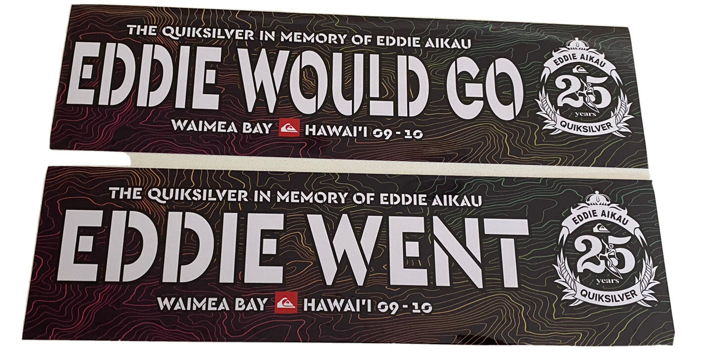 Eddie Would Go Stickers MASTERS SET OF 6 Surf Stickers EDDIE GO DECAL 2010 RVCA