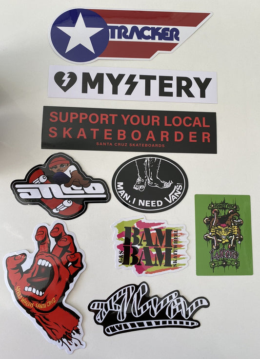 VINTAGE SKATEBOARDING STICKER Lot 1980’s Skateboarding Decal SET 9 Alva Cruz Sk8